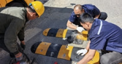【市城市燃熱集團(tuán)富泰熱力】增設(shè)減速帶 安裝廣角鏡—— 長(zhǎng)輸2號(hào)站聯(lián)合玉泉區(qū)交警隊(duì)護(hù)航交通安全